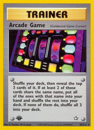 Arcade Game (Goldenrod Game Corner) - 83/111 [Neo Genesis] Unlimited