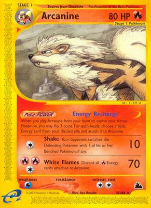Arcanine (3) - 3/144 [Skyridge] Reverse Holofoil