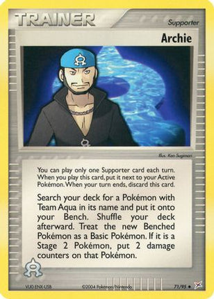Archie - 71/97 [Team Magma vs Team Aqua] Reverse Holofoil