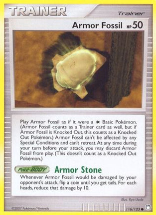 Armor Fossil - 116/null [Mysterious Treasures] Reverse Holofoil