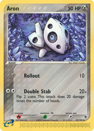 Aron - 25/109 [Ruby and Sapphire] Reverse Holofoil