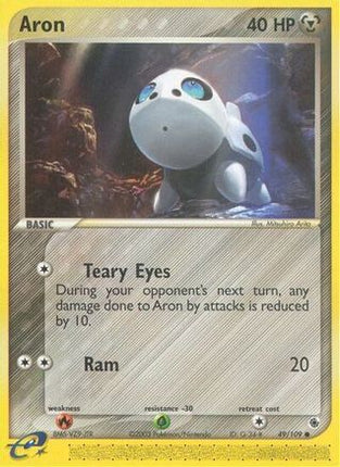 Aron - 49/109 [Ruby and Sapphire] Reverse Holofoil