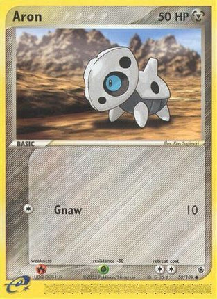 Aron - 50/109 [Ruby and Sapphire] Reverse Holofoil