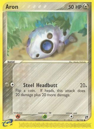 Aron - 56/109 [Sandstorm] Reverse Holofoil