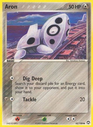 Aron - 42/108 [Power Keepers] Reverse Holofoil