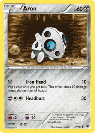 Aron - 57/106 [Plasma Blast] Reverse Holofoil