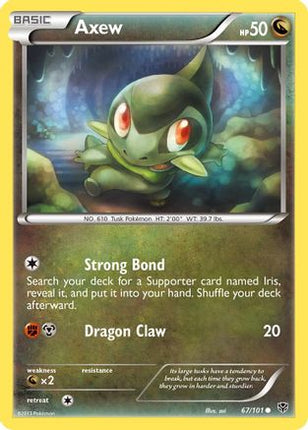 Axew - 67/106 [Plasma Blast] Reverse Holofoil