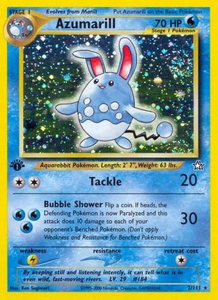 Azumarill - 2/111 [Neo Genesis] 1st Edition Holofoil