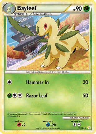 Bayleef - 35/106 [HeartGold SoulSilver] Reverse Holofoil
