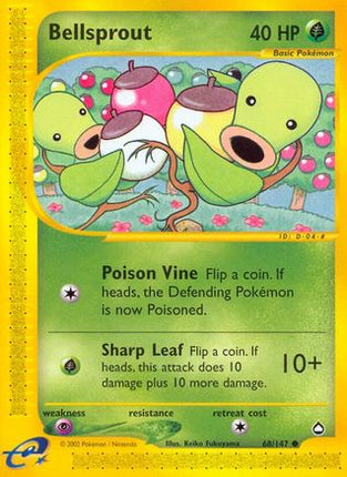 Bellsprout (68) - 68/null [Aquapolis] Reverse Holofoil