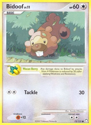 Bidoof - 73/null [Mysterious Treasures] Reverse Holofoil