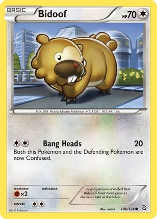 Bidoof - 106/124 [Dragons Exalted] Reverse Holofoil