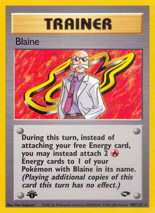 Blaine (100) - 100/132 [Gym Challenge] 1st Edition