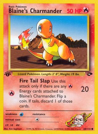 Blaine's Charmander - 60/132 [Gym Challenge] Unlimited