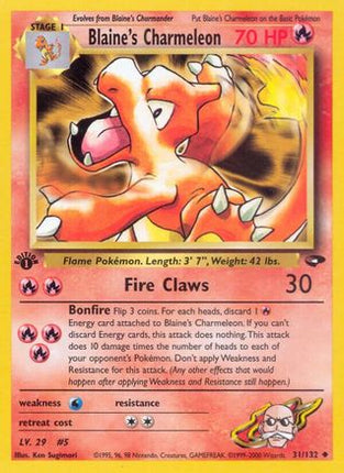 Blaine's Charmeleon - 31/132 [Gym Challenge] Unlimited