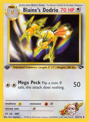 Blaine's Dodrio - 32/132 [Gym Challenge] 1st Edition