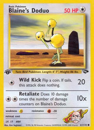 Blaine's Doduo - 61/132 [Gym Challenge] Unlimited