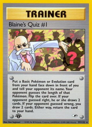 Blaine's Quiz #1 - 97/132 [Gym Heroes] Unlimited
