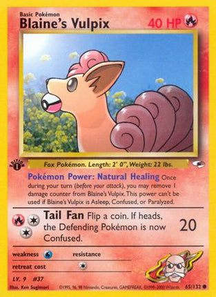 Blaine's Vulpix - 65/132 [Gym Heroes] Unlimited