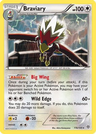 Braviary - 116/149 [Plasma Storm] Reverse Holofoil