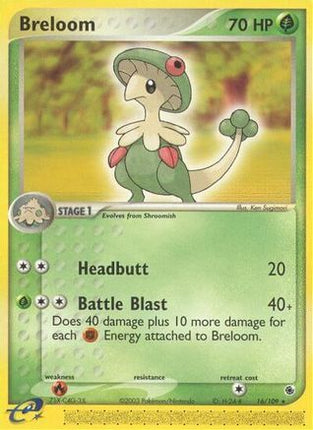 Breloom - 16/95 [Ruby and Sapphire] Reverse Holofoil