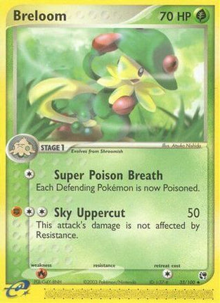 Breloom - 33/109 [Sandstorm] Reverse Holofoil