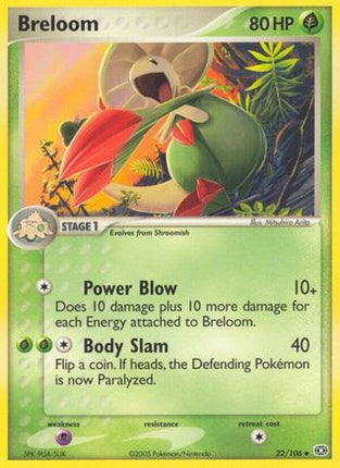 Breloom - 22/107 [Emerald] Reverse Holofoil