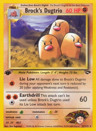 Brock's Dugtrio - 22/132 [Gym Challenge] 1st Edition