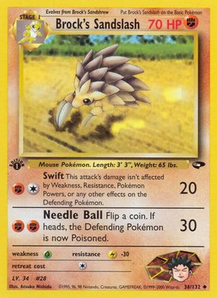 Brock's Sandslash - 36/132 [Gym Challenge] Unlimited