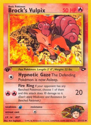 Brock's Vulpix - 37/132 [Gym Challenge] 1st Edition