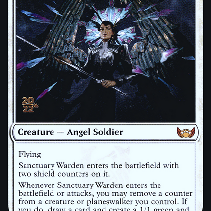 Sanctuary Warden [Streets of New Capenna Promos] Prerelease Foil