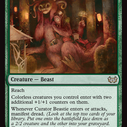 Curator Beastie [Duskmourn: House of Horror Commander]