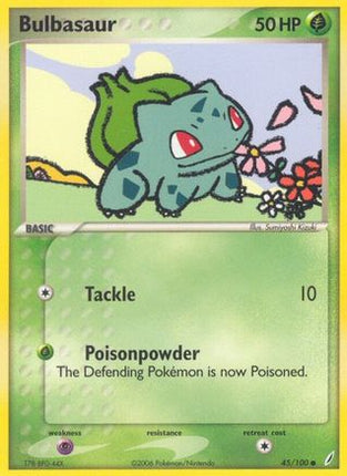 Bulbasaur - 045/100 [Crystal Guardians] Reverse Holofoil