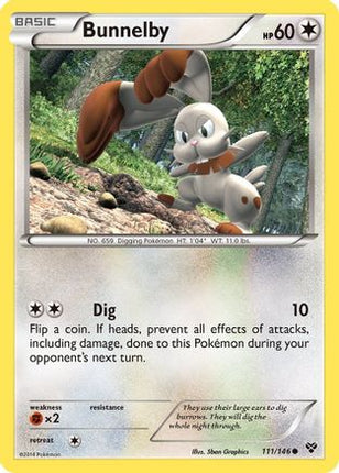Bunnelby - 111/106 [XY Base Set] Reverse Holofoil