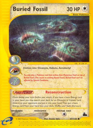 Buried Fossil - 47/144 [Skyridge] Reverse Holofoil
