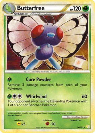 Butterfree - 16/106 [HeartGold SoulSilver] Reverse Holofoil