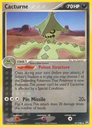 Cacturne - 27/null [Power Keepers] Reverse Holofoil
