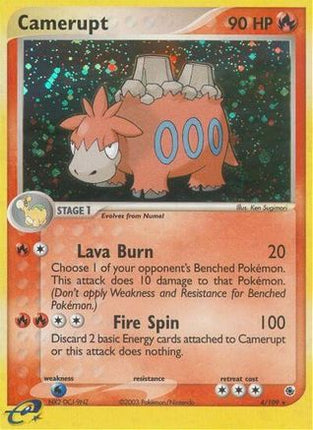 Camerupt - 4/95 [Ruby and Sapphire] Reverse Holofoil