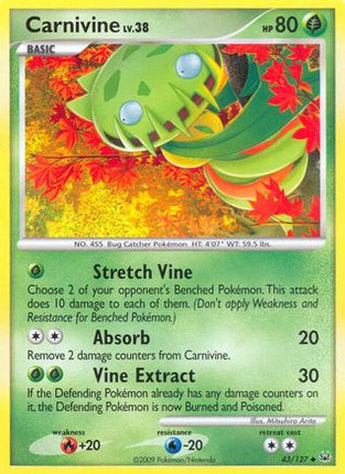 Carnivine (43) - 43/106 [Platinum] Reverse Holofoil