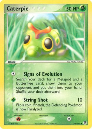 Caterpie - 56/95 [FireRed & LeafGreen] Reverse Holofoil