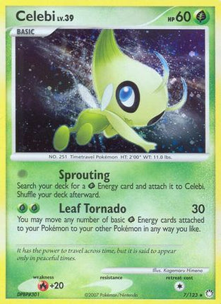 Celebi - 7/123 [Mysterious Treasures] Reverse Holofoil