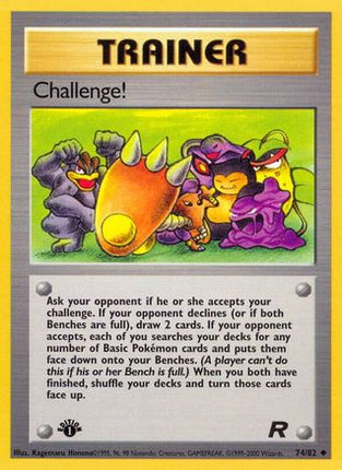 Challenge! - 74/82 [Team Rocket] 1st Edition