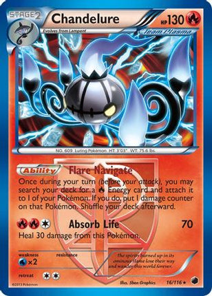 Chandelure (Team Plasma) - 16/106 [Plasma Freeze] Holofoil