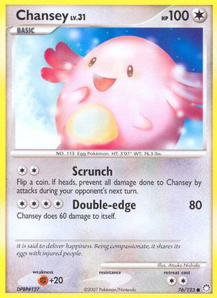 Chansey - 76/123 [Mysterious Treasures] Reverse Holofoil