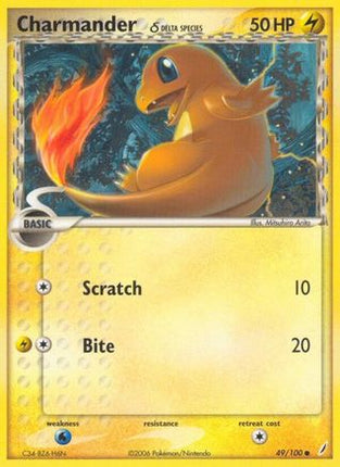 Charmander (Delta Species) - 49/100 [Crystal Guardians] Reverse Holofoil