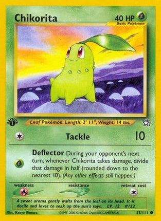 Chikorita (53) - 53/111 [Neo Genesis] 1st Edition