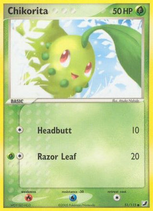 Chikorita - 51/115 [Unseen Forces] Reverse Holofoil