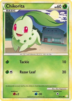 Chikorita - 59/106 [HeartGold SoulSilver] Reverse Holofoil