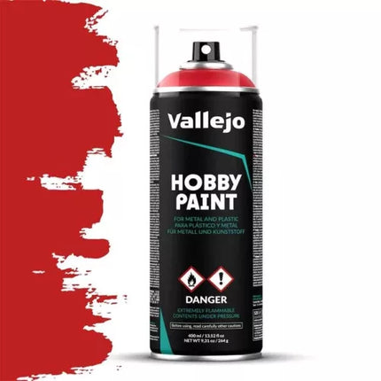 Vallejo Acrylic Hobby Paint Spray - Bloody Red