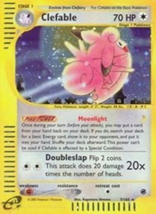 Clefable (7) - 7/165 [Expedition] Reverse Holofoil